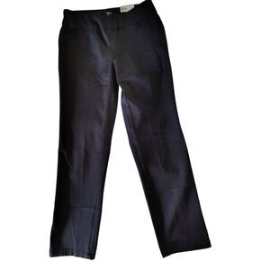 Croft & Barrow The Effortless Stretch Pant NWT Black Straight Mid-rise Size 4 S